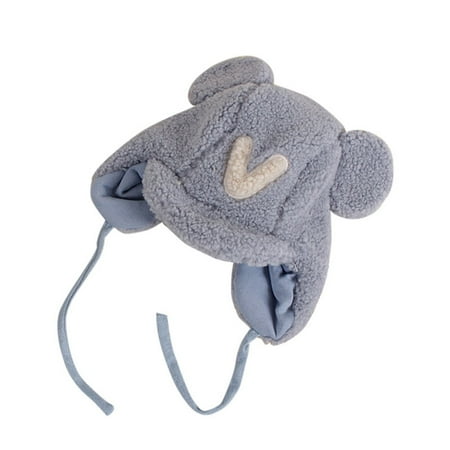 

Kids Caps Baby Girls Boys Soft Warm Knit Hat Kids Winter Hat With Earflap Scarf Hood Hat
