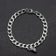 thumbnail image 4 of 2pcs Magnet Lovers Bracelet For Couples Silver Heart Charm Pendant Bracelets, 4 of 4