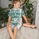 thumbnail image 4 of Balery Not All Who Wander Are Lost1 Conjunto de Pijama Infantil de Manga Corta con Estampado – Ropa de Dormir de Algodón Suave-XX-Large, 4 of 6