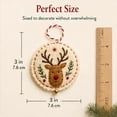 thumbnail image 3 of 12PCS DIY Felt Christmas Ornament Kit,Hand Embroidery Christmas Ornaments kit, Beginner Craft Set for Adults, Hanging Set, Cross Stitch Pattern, Decoration Making Materials, C, 3 of 5