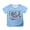 Sky Blue, variant on Graphic Tees for Girls: Short Sleeve Crewneck Tops 5-14 Years Summer Comfortable Blouse for Everyday & Party Wear
