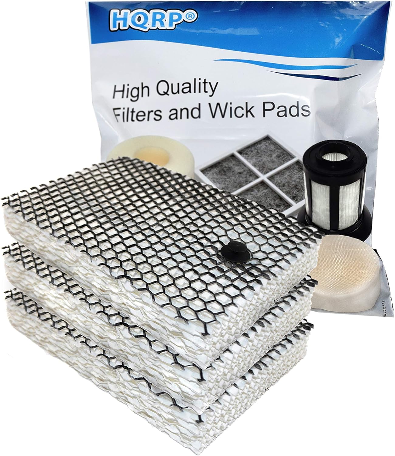 HQRP 3-Pack Wick Filter for Sunbeam Humidifier HWF100, SF235 Replacement