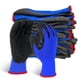 thumbnail image 1 of Guantes de trabajo de seguridad Evridwear con revestimiento de látex, antideslizantes, azules, 12 pares, 1 of 9