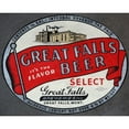 thumbnail image 3 of Vintage Booze Labels 24x20 Black Modern Framed Museum Art Print Titled - Great Falls Beer, 3 of 5