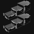 thumbnail image 3 of Set of 6 Tabletop Acrylic Cube 3 Size Display Nesting Risers with Hollow Bottoms 3 Colors Cake Fruit Display Stands, 3 of 35