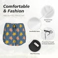 thumbnail image 6 of Picia Cute Turtle Pattern Women's 2 in 1 Athletic Running Shorts High Waisted Workout Casual Gym Sweat Shorts with Comfy Liner Zipper Pockets-X-Large, 6 of 9
