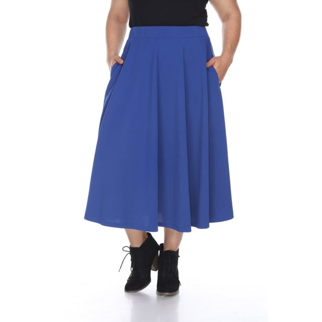 White Mark Jupe Midi Évasée Tasmin pour Femmes