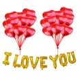 thumbnail image 1 of EeaseMX 29 globos de aluminio con la frase "Te amo", ideales para fiestas (20 globos de corazón de 18 pulgadas, 1 juego de globos "Te amo", 1 rollo de cinta), 1 of 7