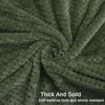 thumbnail image 5 of PiccoCasa Flannel Fleece Blanket for Sofa or Bed, Army Green 70"x78", 5 of 6