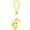 Yellow, variant on Cute Lemon Keychain Little Lemon Crystal Rhinestone Key Chain Fruit Keyring for Purse Bag Backpack Car Jewelry Gift for Women Men