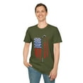 thumbnail image 6 of Patriotic Golf American 4th of July Golf Clubs American Flag Unisex T-Shirt, 6 of 8