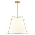 thumbnail image 6 of Light Society Emilio 22" Chandelier in Antique Brass/White, 6 of 17