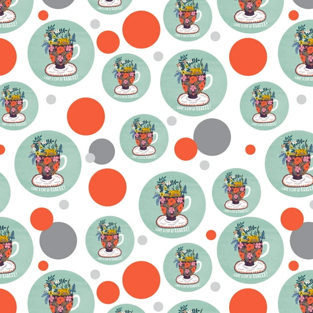 Have a Cup of Roar Coffee Tea Caffeine Premium Gift Wrap Wrapping Paper