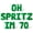 Green, variant on Letter Balloons - OH SPRITZ IM 70 16" Inch Alphabet Letters Foil Mylar Balloon 70th Birthday Party Banner (Green)