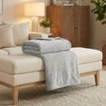 thumbnail image 6 of Superior Alaska Diamond Fleece Blanket 66" x 90", Lightweight Soft Bed Blankets, Twin Size, Platinum, 6 of 9