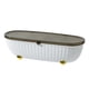 thumbnail image 1 of Caja de condimentos con tapa, caja de especias con cuatro compartimentos para condimentos de cocina Blanco, 1 of 9