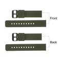 thumbnail image 4 of Uxcell Silicone Watch Band Quick Release Soft Rubber Watch Strap Green/Black 21mm, 4 of 7