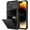Black, variant on For iPhone 14 Pro Max Case Wallet Cover 4-Card Credit Card Holder ID Slot Scratch Resistant Dual Layer Hybrid Protective Hard Shell Rugged TPU Bumper Armor Case 6.7 inch Gun