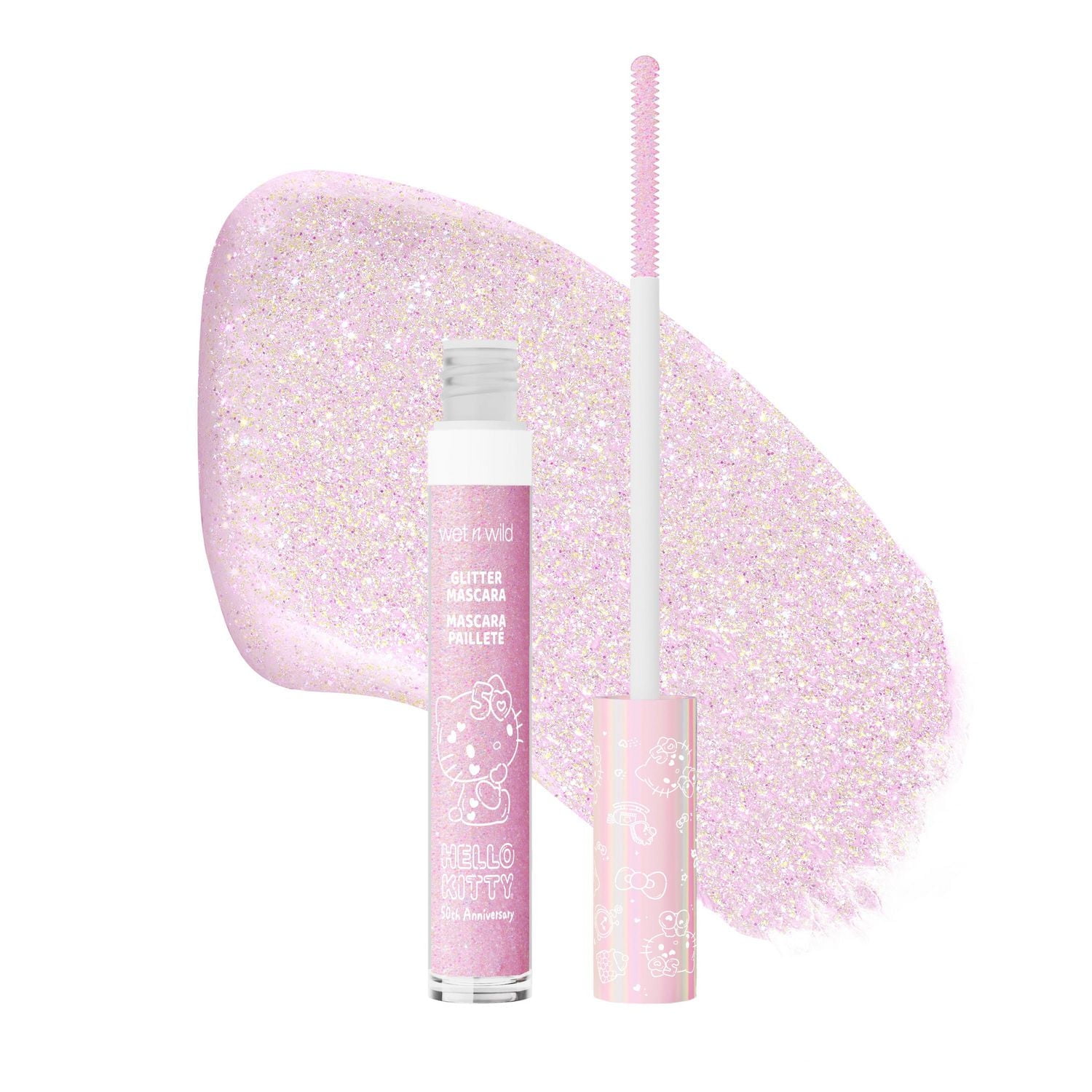 Ensemble Mascara Pailleté & Recourbe-Cils Hello Kitty Mascara Pailleté & Recourbe-Cils