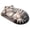 Gray Tabby Cat, variant on BUDAO00 Sleeping Cat Shaped Bath Mat, Cream White Cat, 23.62 x 15.75 Inch Decorative Floor Rug for Bathroom, Tub, Shower, Vanity, Bedroom, Bedside, Entryway and Cat-Themed Home Decor
