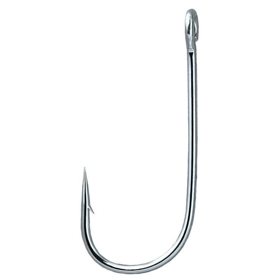Gamakatsu 25 Pack Open Eye Siwash Hook Nickel, 4/0