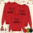 thumbnail image 2 of Riforla Family Matching Pajamas Dad Funny Christmas Prints Sweatshirts for Family Long Sleeve Xmas Cute Pullover for Kids Mama Dad Matching Outfit for Festival Party Pajamas for Men Red_001 L, 2 of 5