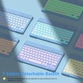 thumbnail image 3 of Funda con teclado FUWANG para iPad 9ª, 8ª generación, 10,2 pulgadas, 3 of 7