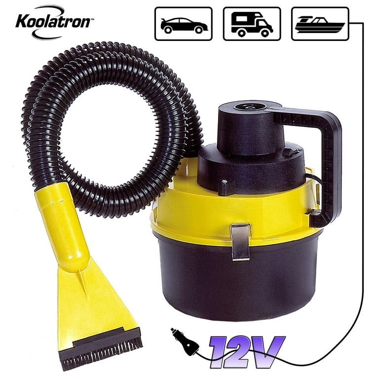 Free Shipping! Koolatron 12V Compact Wet/Dry Canister Vacuum with
