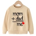 thumbnail image 4 of Girls Long Shirts Kids Hoodless Sweatshirt Girls Toddler Baby Girls Letters Flower Print Long Sleeve Fall Winter Warm Tops Clothes Z6-Beige, 100, 4 of 4