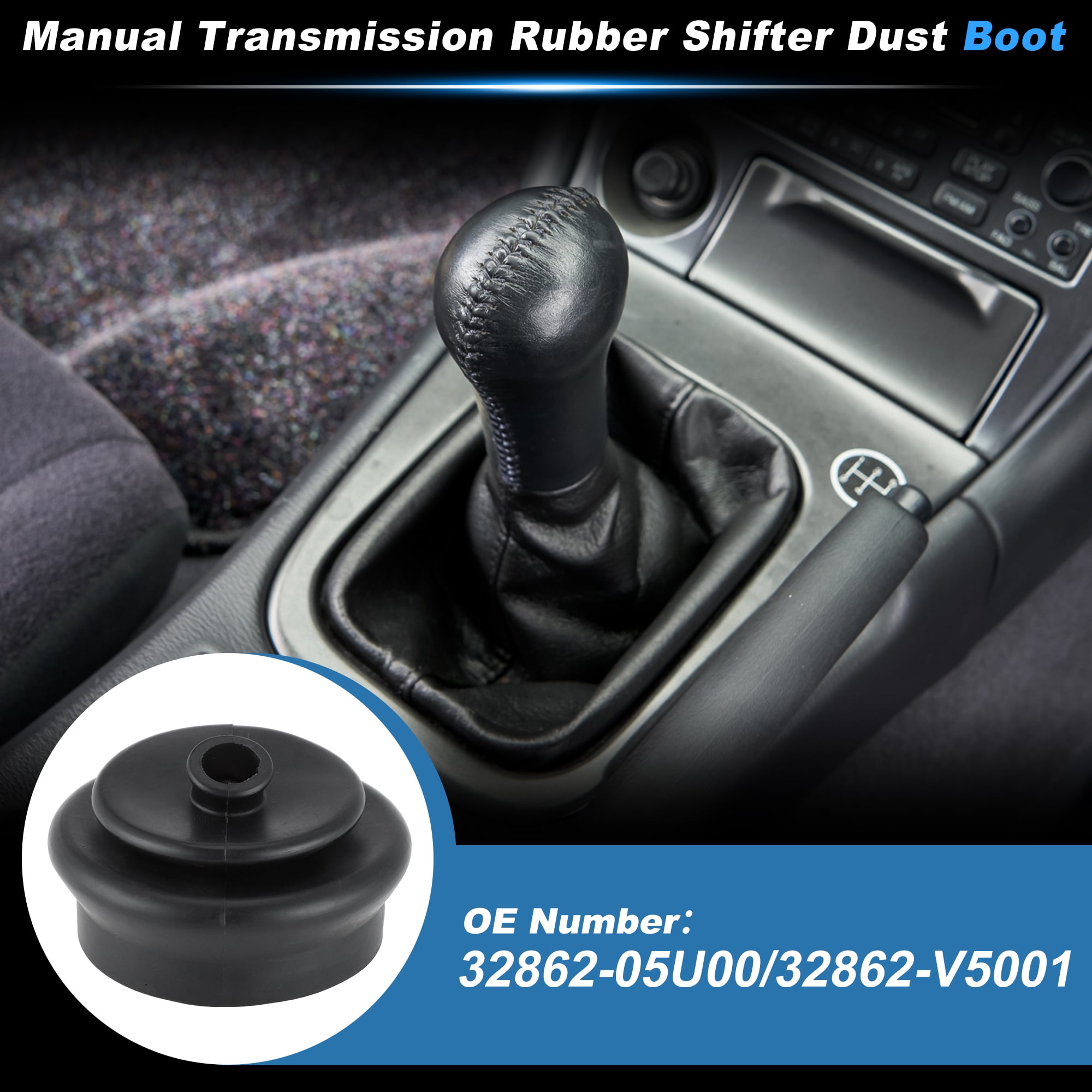 Unique Bargains Manual Transmission Shifter Dust Boot for Nissan 200SX 1986-1988