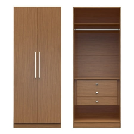 Painted Wide Armoire - Manhattan Comfort Chelsea 2.0 - 35.43 in. Wide Armoire