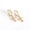 Gold, variant on 925 Silver Cross Hoop Earrings, Sterling Silver Small Polished Ear Hoops