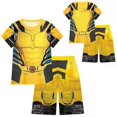 thumbnail image 2 of Kids Deadpool Wolverine Pyjamas Set Long Sleeved T-shirt+pants Costume, 2 of 3