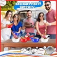thumbnail image 5 of Baseball Helmet Ice Cream Snack Bowl 8 Oz Mini Baseball Cap Bowls Kids Helmet Chip Bowl Ice Cream Sundae Helmets 8 Pack, 5 of 5