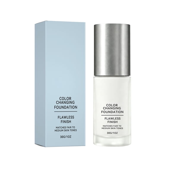 Color Changing Foundation, Full Coverage Foundation, Cover Redness and Imperfections, Waterproof Foundation Makeup Longwearing , Foundation Makeup Creates Flawless Skin, Matte Finish