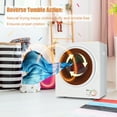 thumbnail image 3 of Ktaxon 1.6 cu. ft. Electric Tumble Compact Cloth Dryer Stainless Steel Wall Mounted, White, 3 of 12
