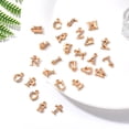 thumbnail image 3 of 26 Unids / Paquete a-Z Letras Crystal Charms Metal Alphabet Start Beads para Bolsas de Coche Decoraciones DIY Craft Supplies Accesoryis Oro Yinane Encantos del alfabeto, 3 of 8