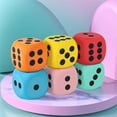 thumbnail image 4 of MesaSe 2PCS Large Foam Dice Color Foam Dice 3.15 Inches Big Dice for Building Educational Math Teaching Pastime Party 6 Foam Dice Anxiety Dice for Stress, 4 of 6