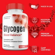 (3 Pack) Glycogen Blood Balance Capsules, Glycogen Pills Blood Support Supplement Glyco Maximum Strength All Natural, 30 Day Supply