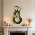 thumbnail image 4 of Linnome Easter Themed Wreath With Ear Design Spring Decor Home Door Wall Party Hanging Decor Ornament, 4 of 7