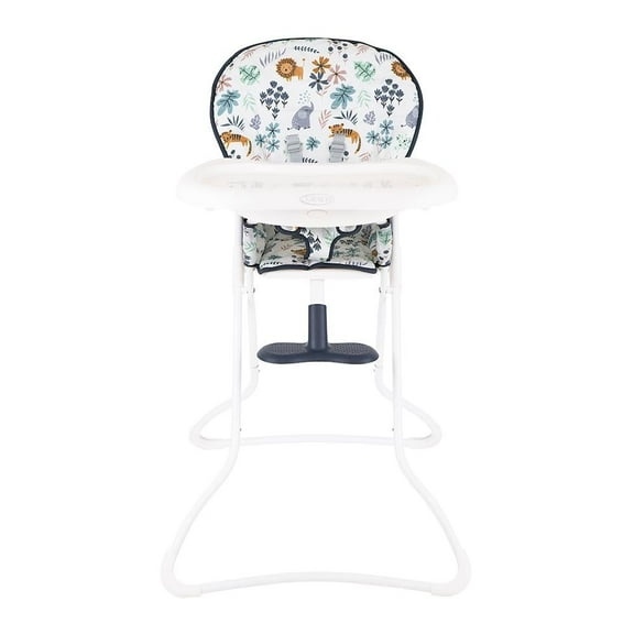 Silla Alta Graco Snackn' Stow Into the wild, color azul