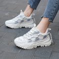 thumbnail image 3 of Zapatillas De Malla Transpirable Para Mujer, Cómodos Zapatos Bajos Con Cordones, Zapatos Antideslizantes De Moda Para Mujer, 3 of 4