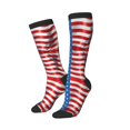 thumbnail image 2 of America Flag Pattern Knee High Socks for Women Long Leg Warmers Socks, 2 of 7
