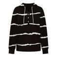 thumbnail image 4 of Mlzmgr Womens Oversized Sweatshirts Striped Hoodies Color Block Pullover Tops Loose Shirts Fall Winter, 4 of 5
