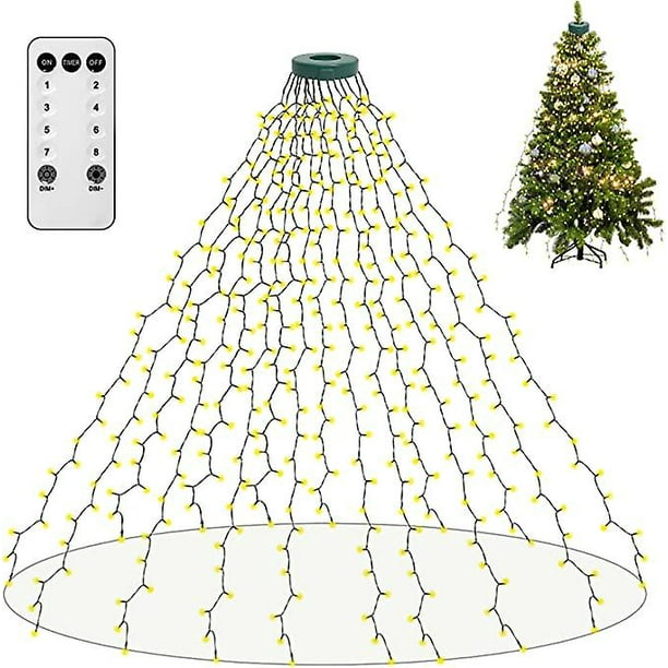 Luces de Árbol de Navidad YONGSHENG 400 LED 8 Modos Control Remoto
