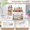 thumbnail image 4 of Organizador de maquillaje LZDMY para encimera con portaescobillas y cajones, 4 of 6