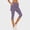 #050-Purple, variant on Wowcloth Yoga Capris for Women, False Two-Piece Design with Side Pockets, Summer Fashion Sporty Wear for Yoga and Daily