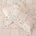 thumbnail image 5 of Evenhug Quilts 2-Piece Decorative Border Pink Patchwork Floral Twin Quilt Set With Shams, 5 of 7
