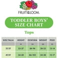 thumbnail image 4 of Fruit of the Loom Boys' Cotton White T Shirt, Toddler-12 Pack-Natural, 4-5T, 4 of 6
