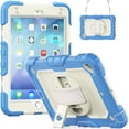 thumbnail image 2 of Case for iPad Mini 5 2019/Mini 4 2015 (5th/4th Generation 7.9 inch) with Screen Protector, 360 Degree Rotating Kickstand Hand Strap Shockproof Cover with Shoulder Strap, Cream Navy, 2 of 7
